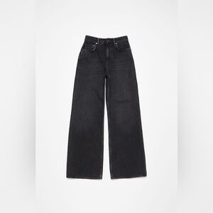 Acne Studios Blå Konst Baggy Jeans in a vintage black wash